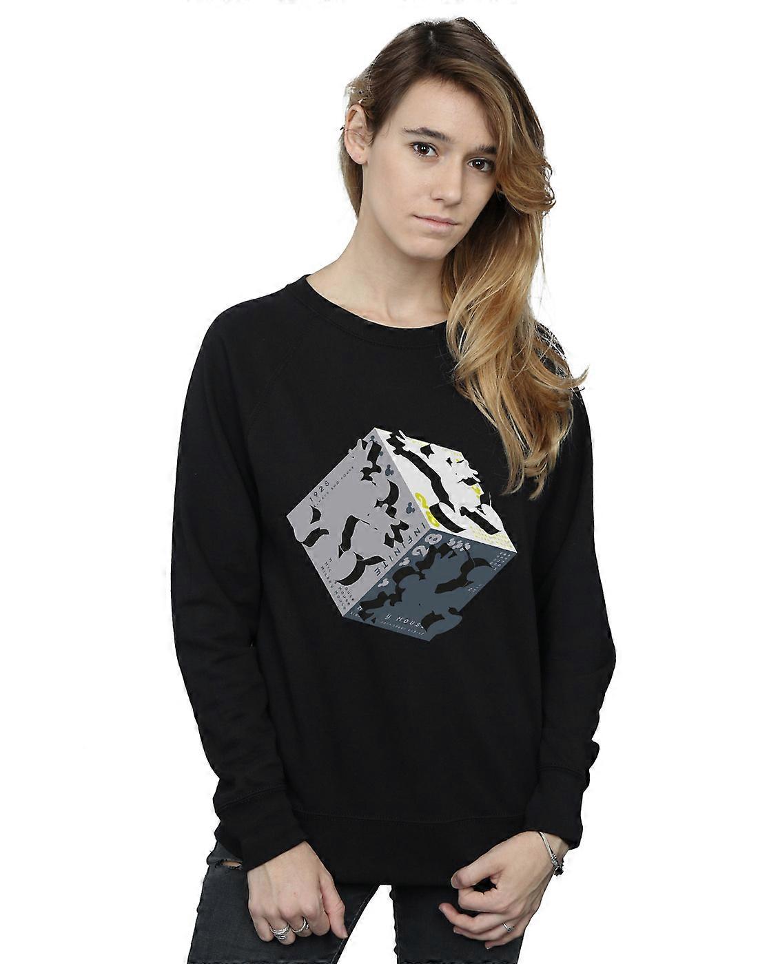 Disney Damen Mickey Mouse Cube Sweatshirt