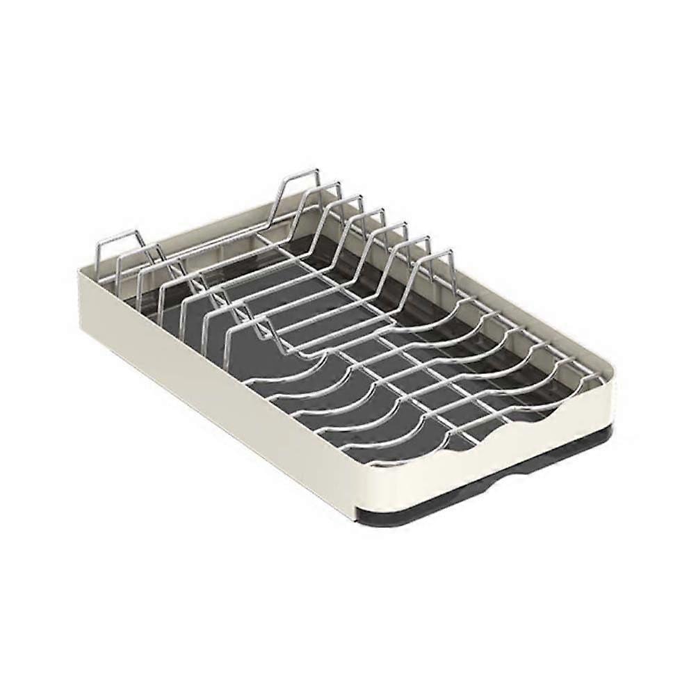 Stainless Steel Dish Drying Rack with Automatic Draining, Large Capacity for Kitchen Countertops