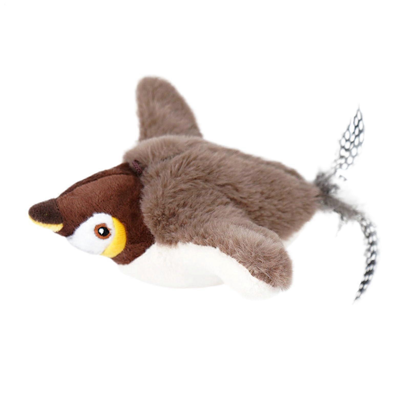 Interactive Electric Cat Toy with Catnip, USB Rechargeable Flapping Bird for Indoor Cats