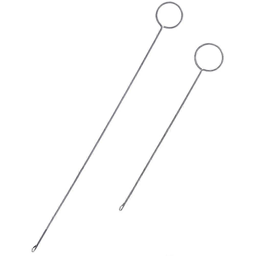 2Pcs Threader Tools for String Threading Tools Drawstring Threader Loop Turner Hook Metal Threader