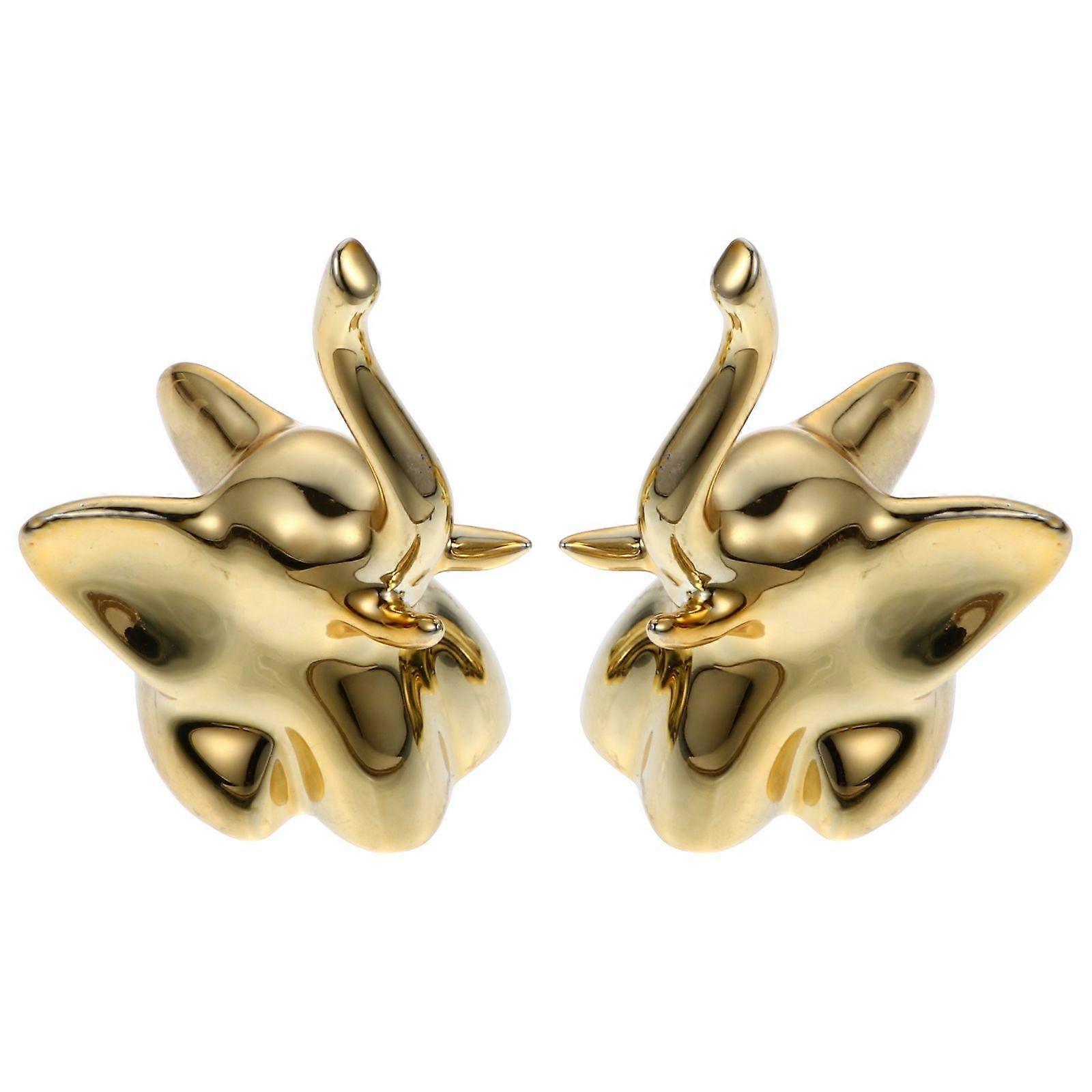 Jewelry Storage Rack 2Sets Elephant Ring Holders for Home Decor