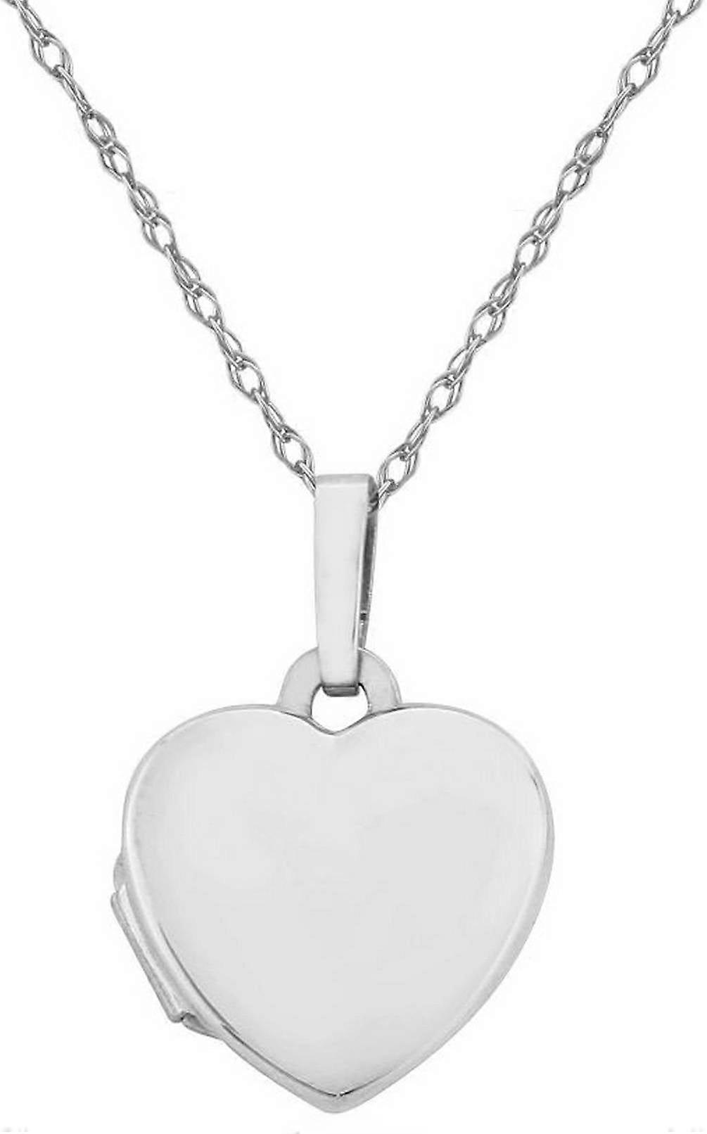 Mark Milton Pillow Heart Locket Necklace - Silver