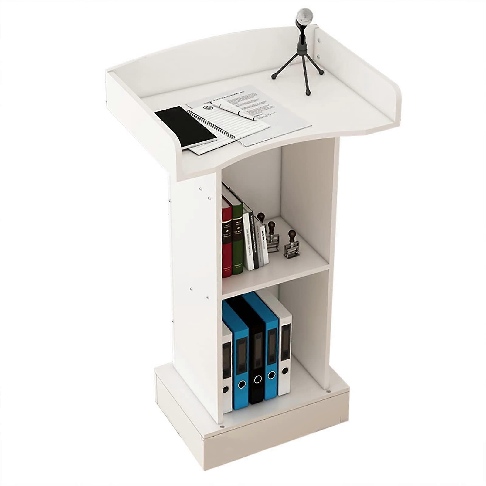 Heavy Duty Podium Stand with Stable Base, Adjustable Lectern for Conference, Classroom, Hotel Use