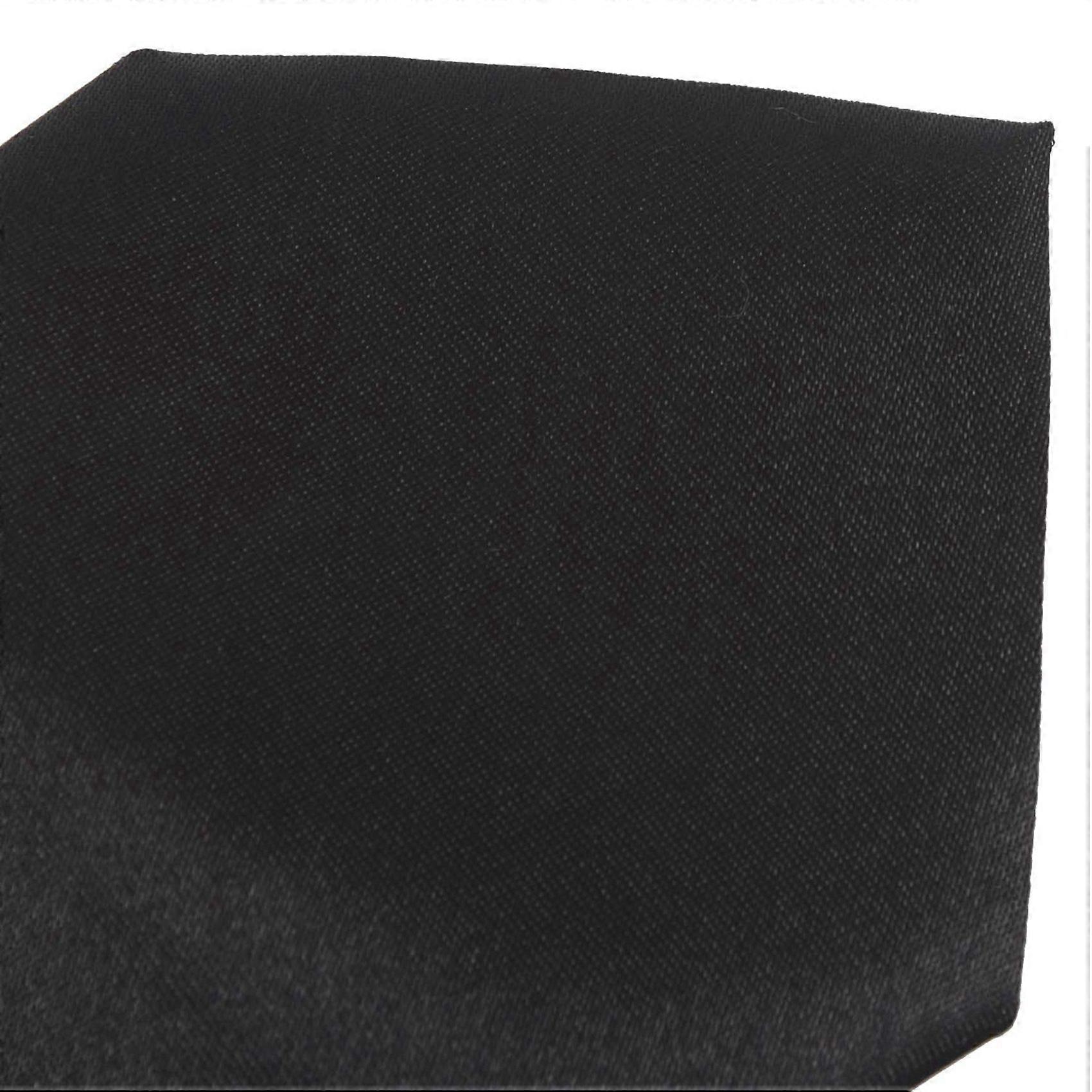 10X Men Solid Black Polyester Zip Up Necktie Smooth Zipper Tie