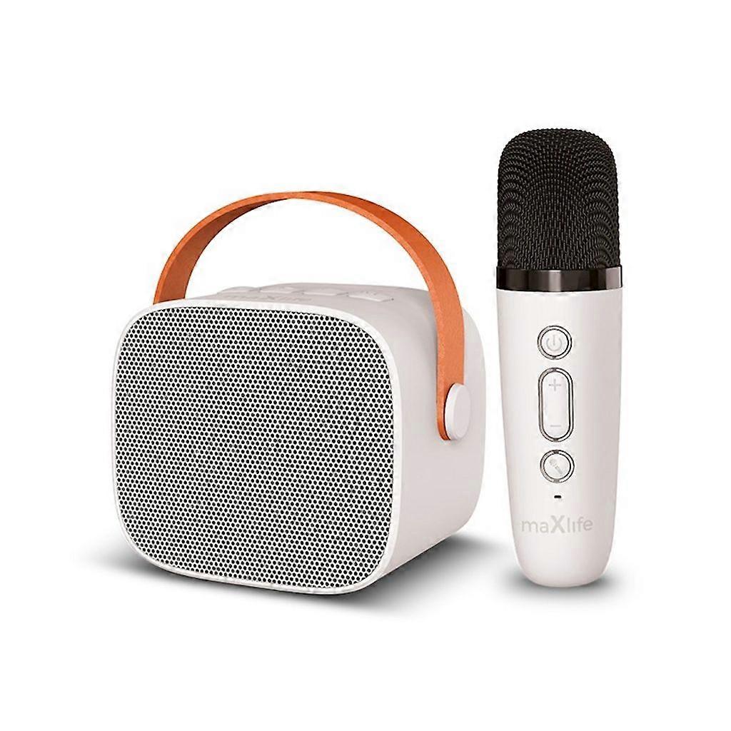 Maxlife Bluetooth karaoke-luidspreker - wit