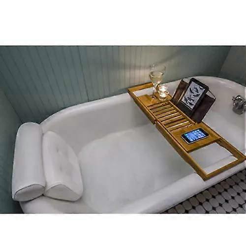 Bath Pillow with NonSlip Suction Cups, Ergonomic Neck and Back Support Luxury Spa Headrest