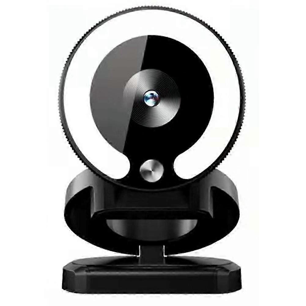 4K Webcam HD Camera with Fill Light Laptop PC Computer Live Broadcast Camera Video Web Camera Microphone Webcast