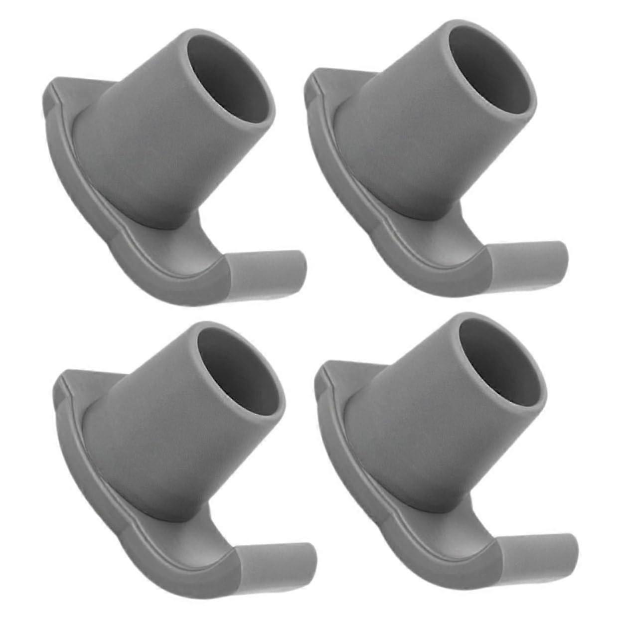 Walker Ski Glides with AntiSlip Caps for Smooth Concrete Use, Heavy Duty Universal Replacement Tips