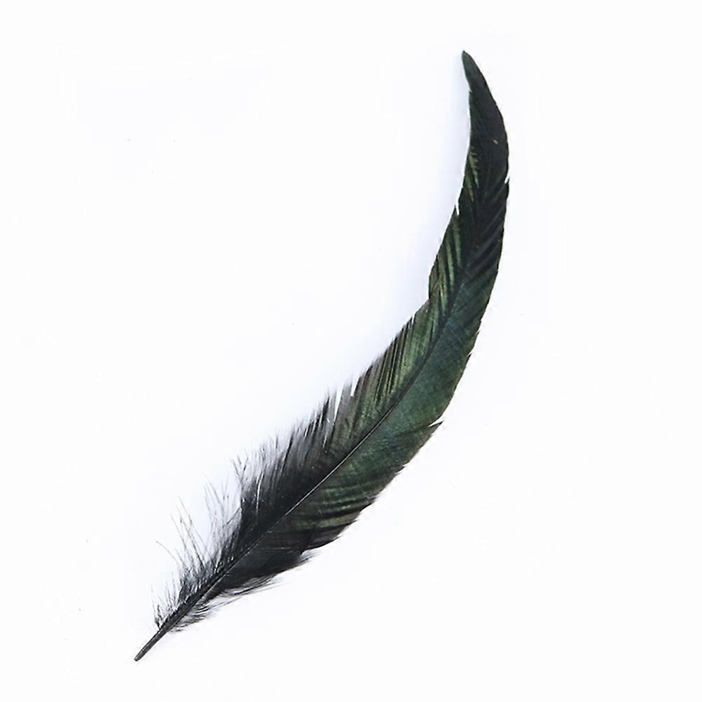 Natural Tail Rooster for Decorating 50Pcs Black Craft Use