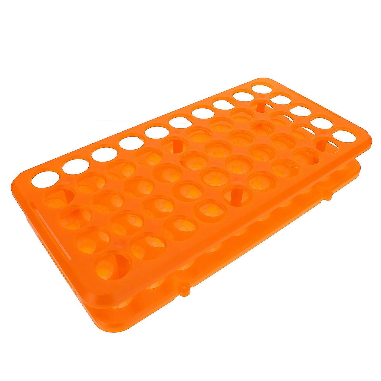 Plastic Test Tube Rack Sample Holding Hospital Use Rectangular PP 25x13x5cm 1Pack
