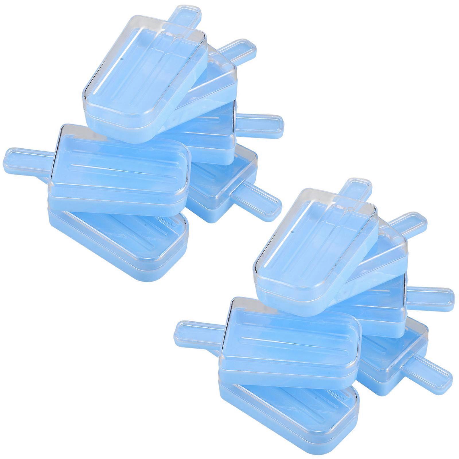 Reusable Plastic Ice Cream Shape Candy Box for Storage 12Pcs Candy Jars