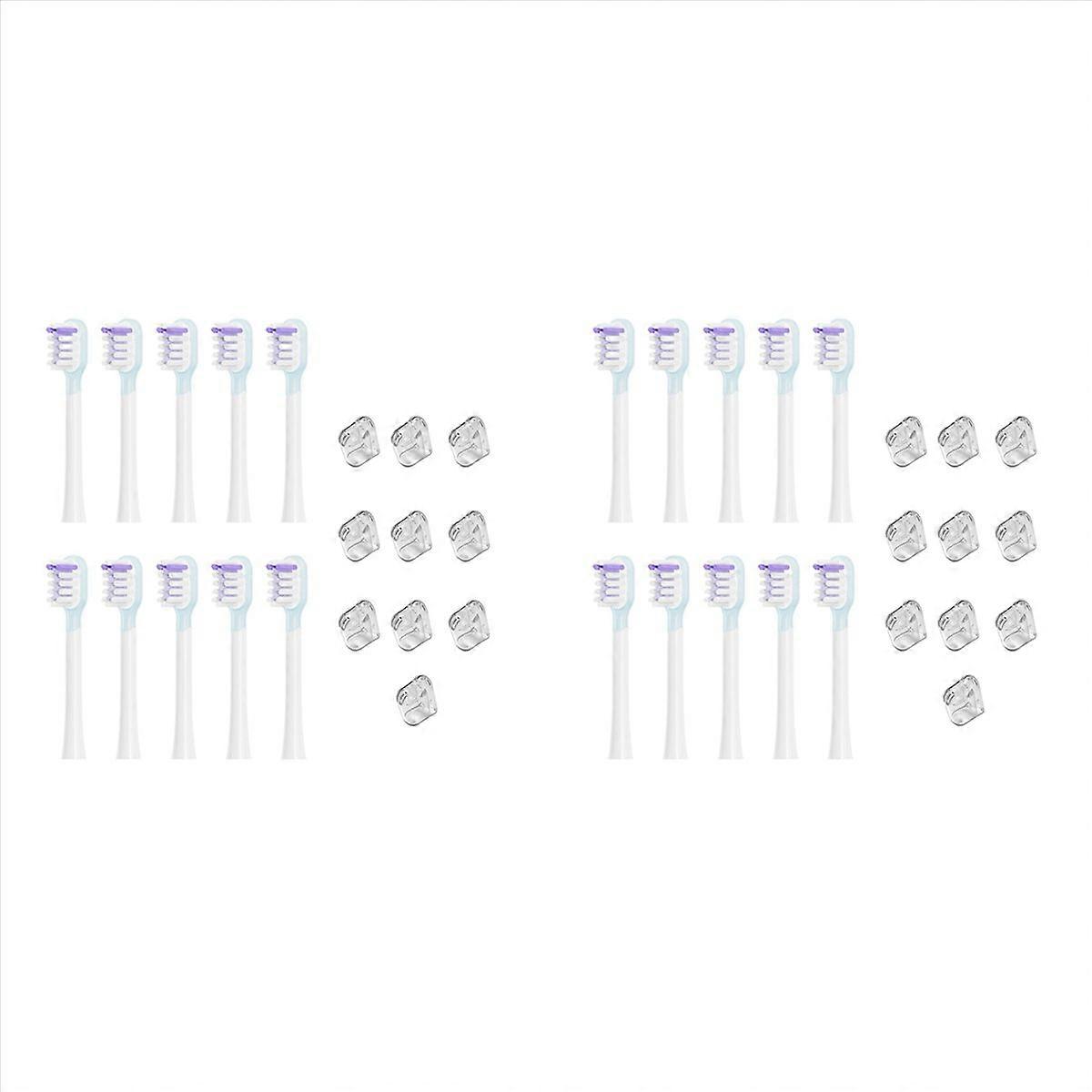 2X for Full Range Replacement Electric Tooth Brush Heads Clean Version Bright White Style