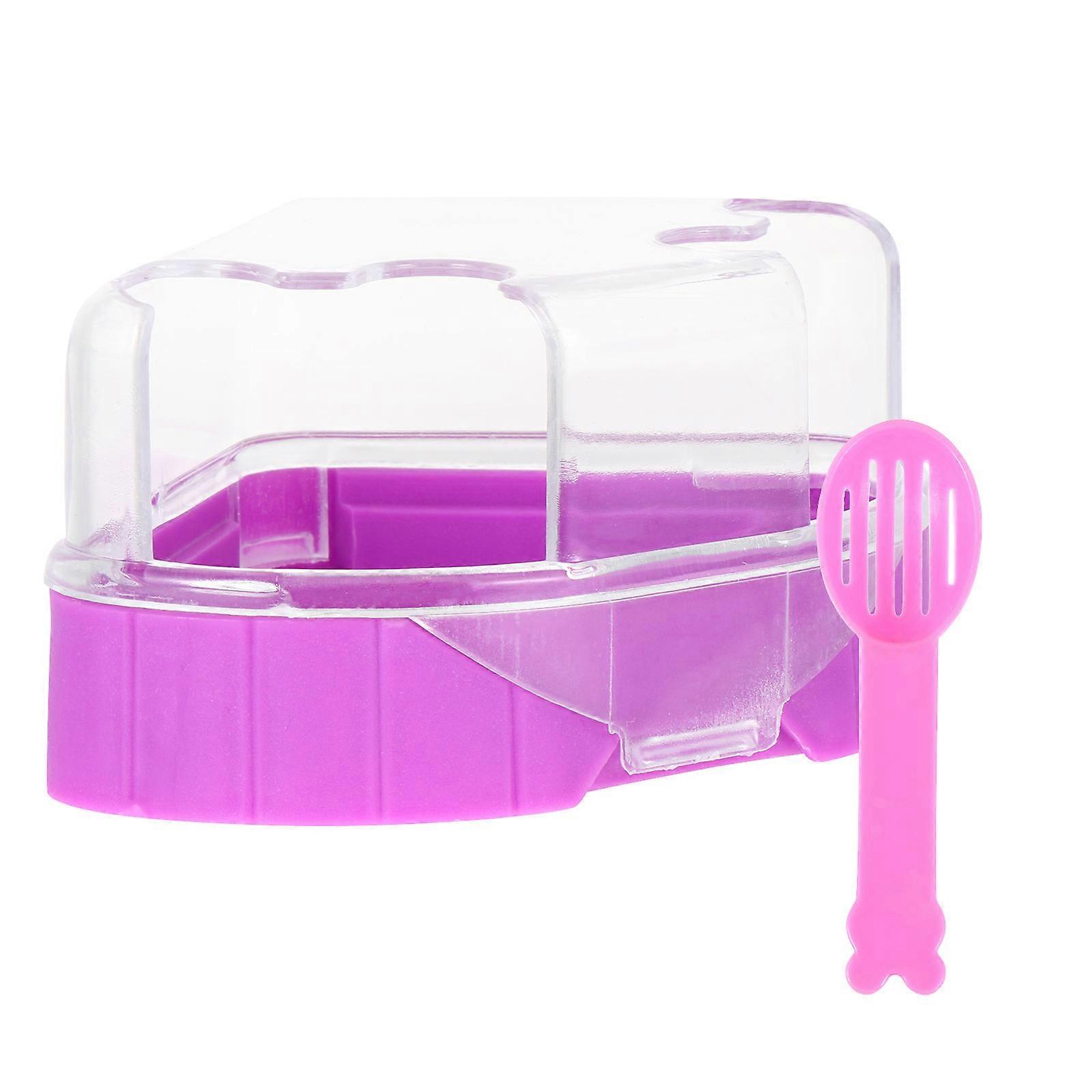 Hamster Bathtub Small Pet Bathroom Bathing Room with 2Pcs Set