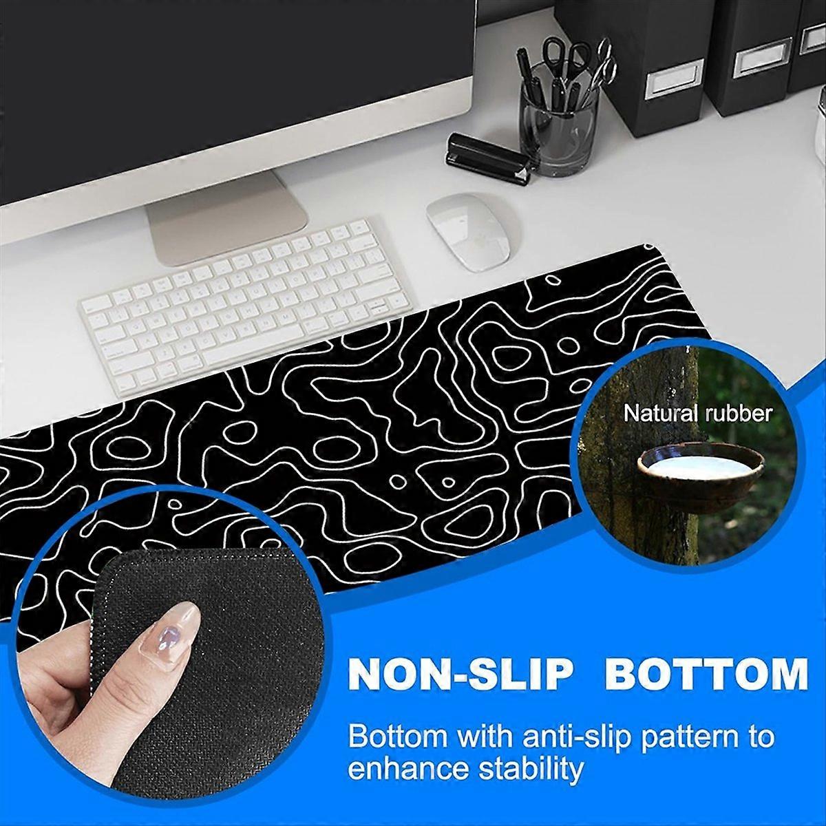 Desk Mat, Extended Big Mouse Pad Computer Keyboard Mouse Mat D