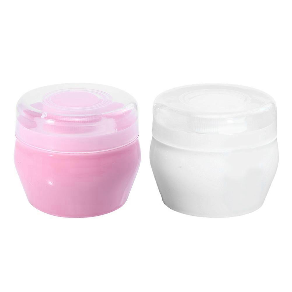Puff Container for Makeup Use 2Sets Talcum Powder Puff Case