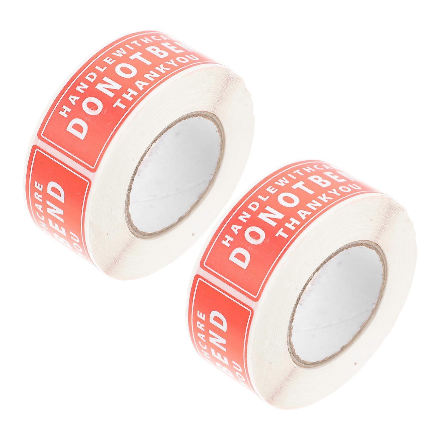 Fragile Stickers  Warning Labels, SelfAdhesive Do Not Bend Caution Rolls for Packaging