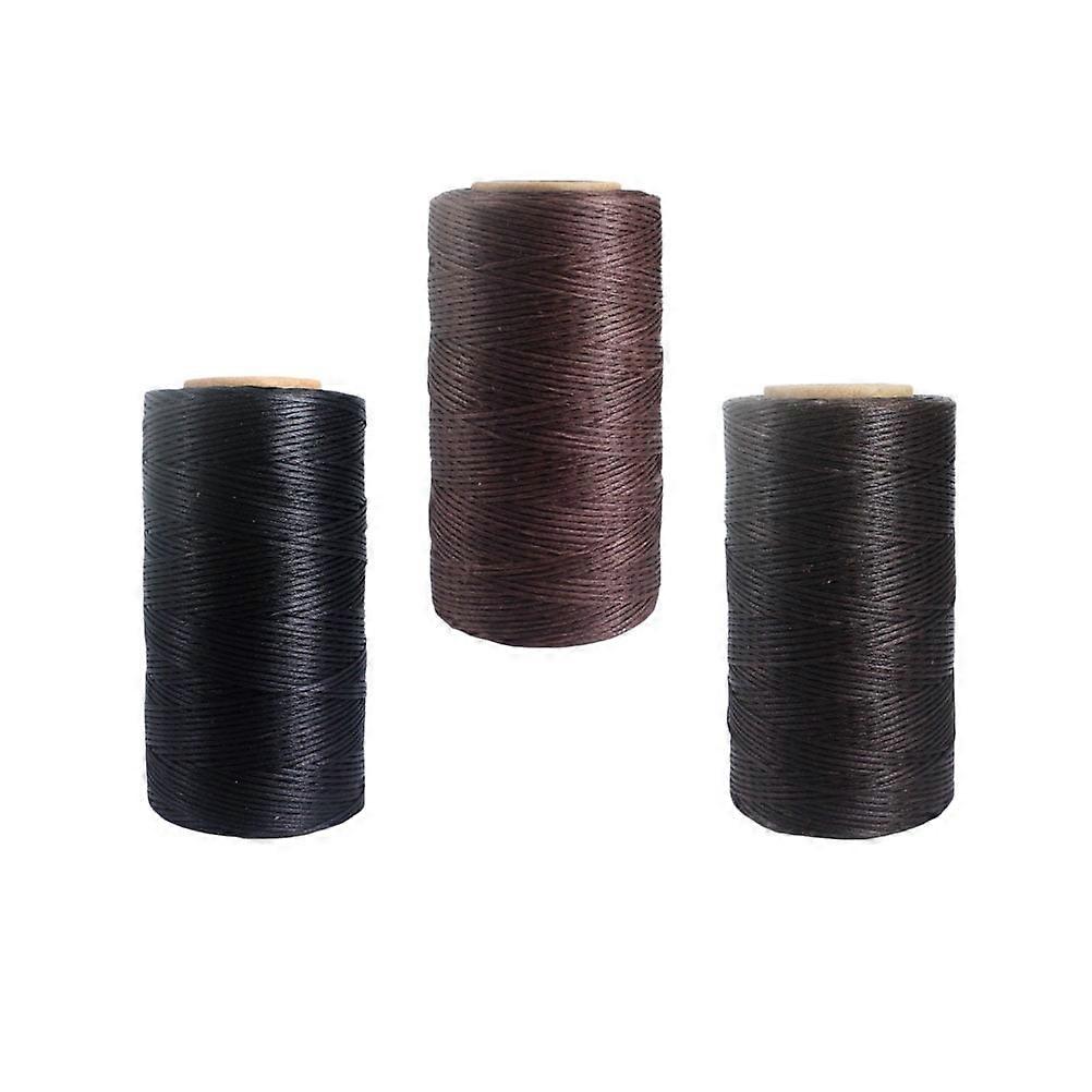 3 PCS Flat Wax Line Stitching Thread Waxed Sinew Embroidery