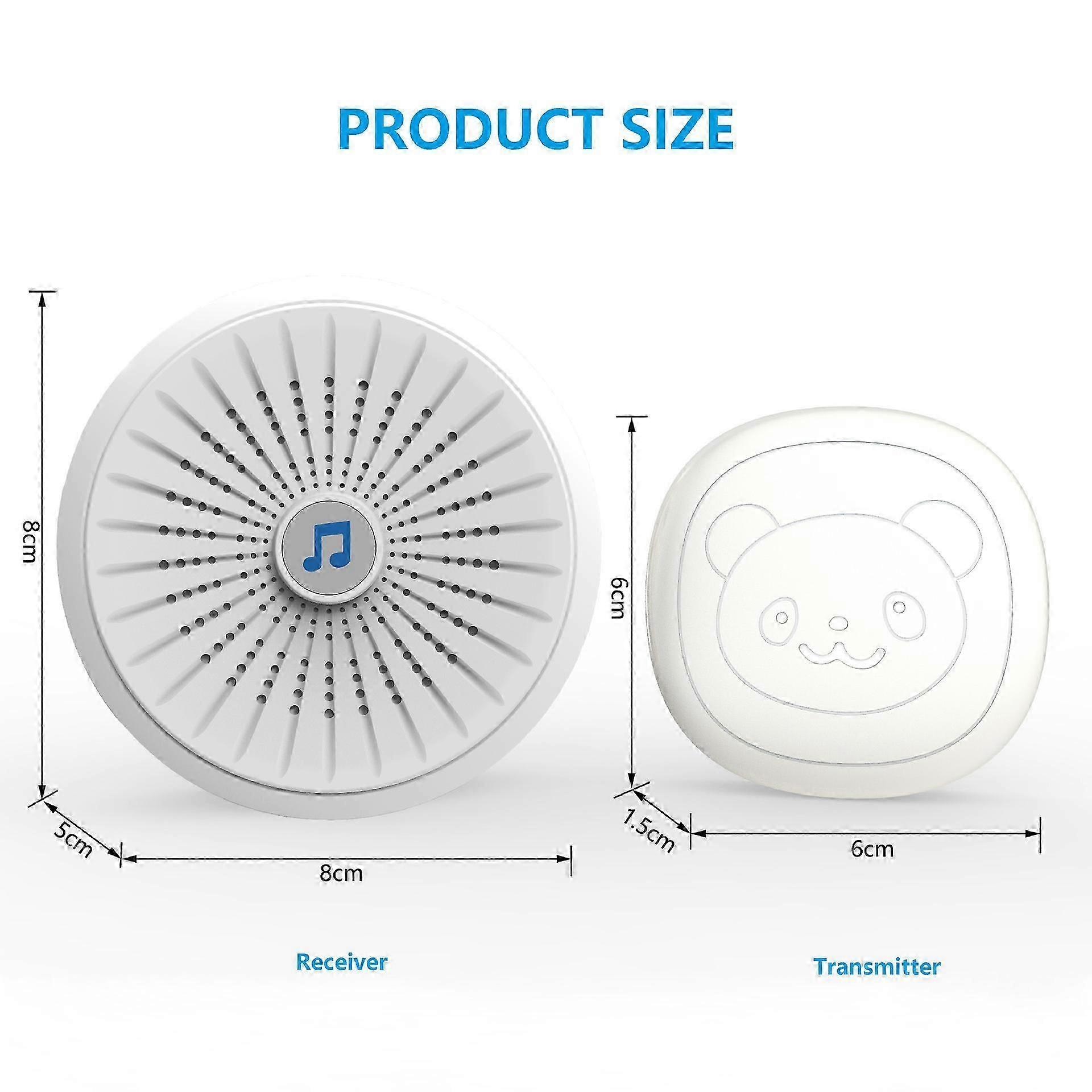 Wireless Pet Doorbell with Training Features, Waterproof Touch Button, Emergency Call Function