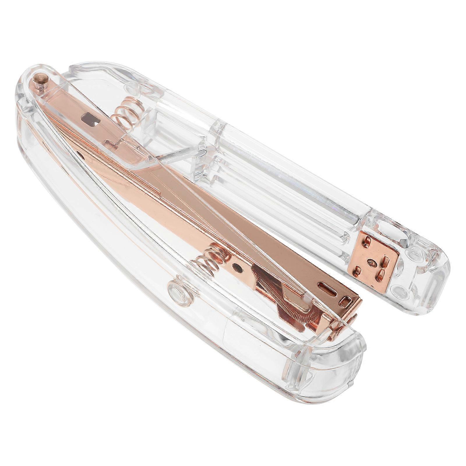 Book Binding Tool Plastic Stapler for Stapling Use 1Pcs