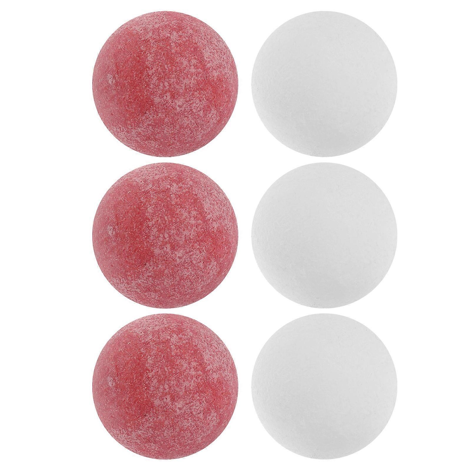 Table Soccer Foosballs Ball Replacement 6Pcs Assorted Color
