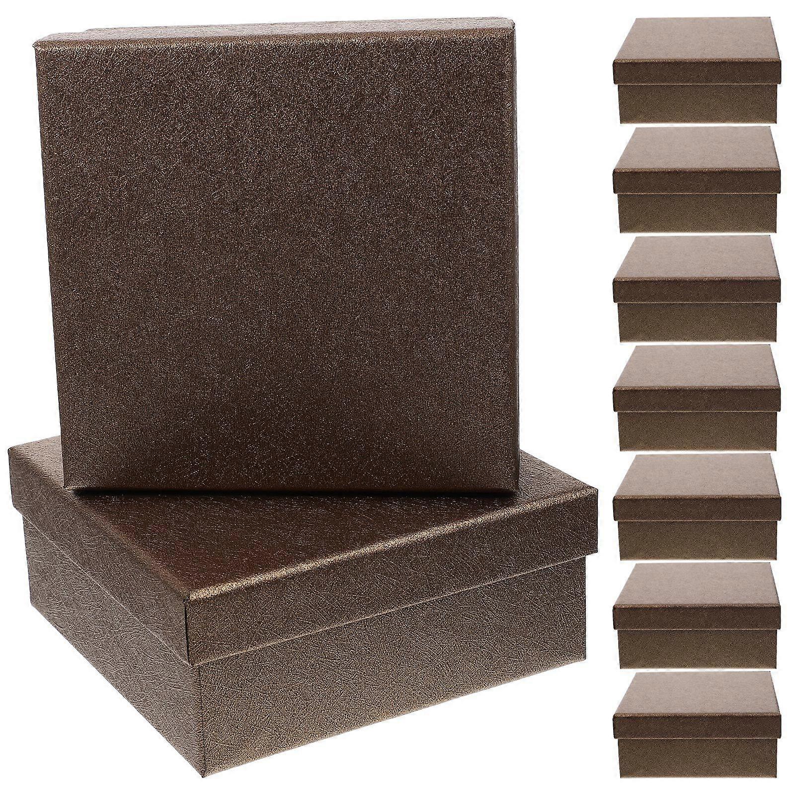 10pcs Empty Gift Boxes Square Shape Gift Box Thicken Gift Packing Box Candy Box