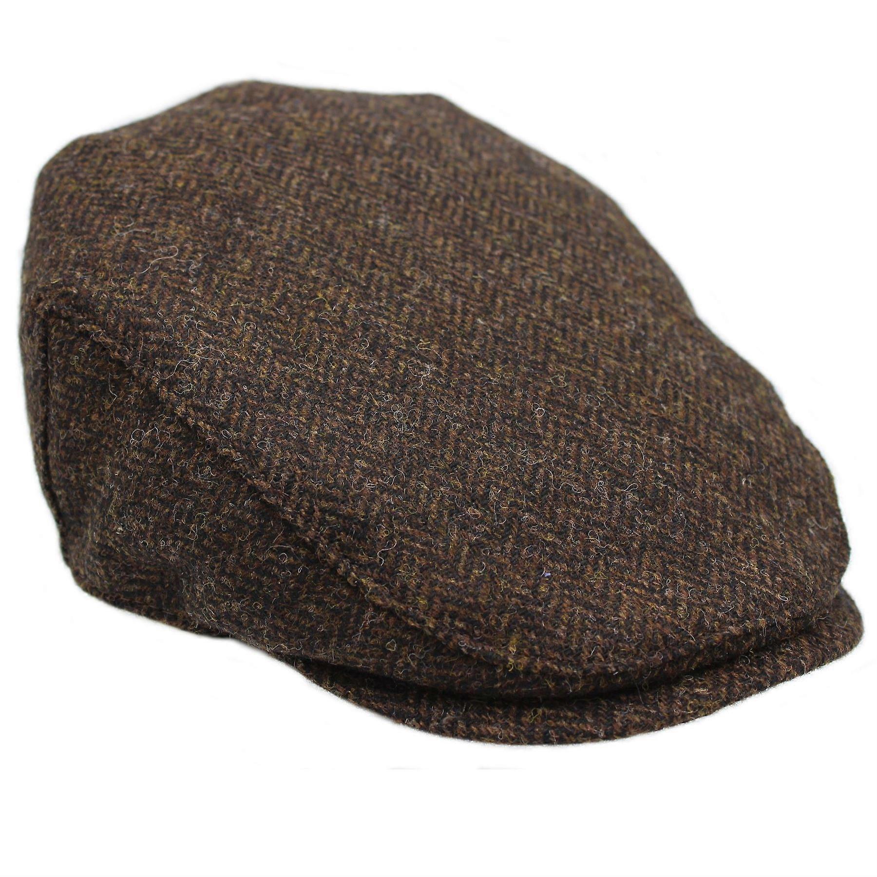 Chapman British Tweed Flat Cap ZH099 Otter
