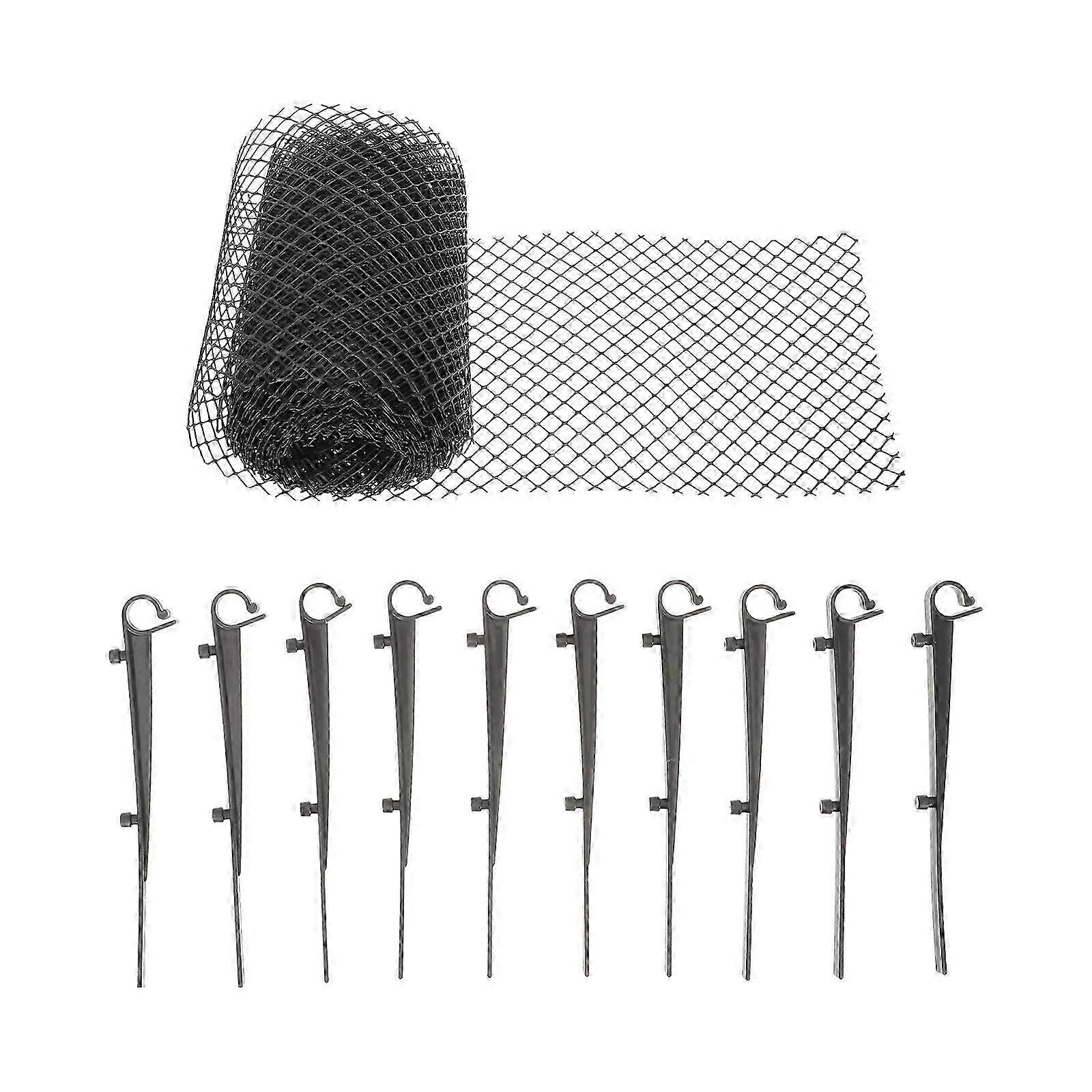 Plastic Gutter Guard for Protective Garden Netting 1Set