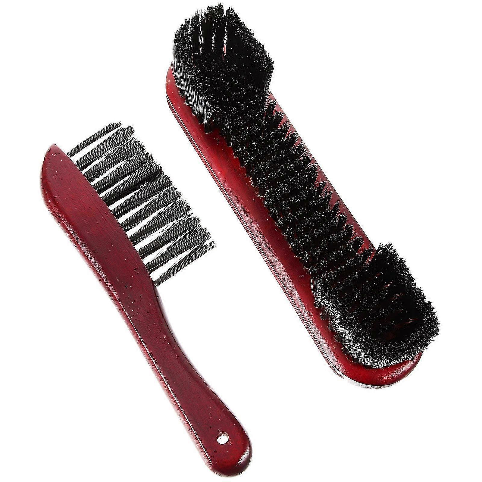 Pool Table Cleaning Brush Set, Wooden Handle, 2Pcs