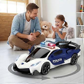 Kids Police Car Toy with Lights & Sounds, Interactive Electric Vehicle for Toddlers