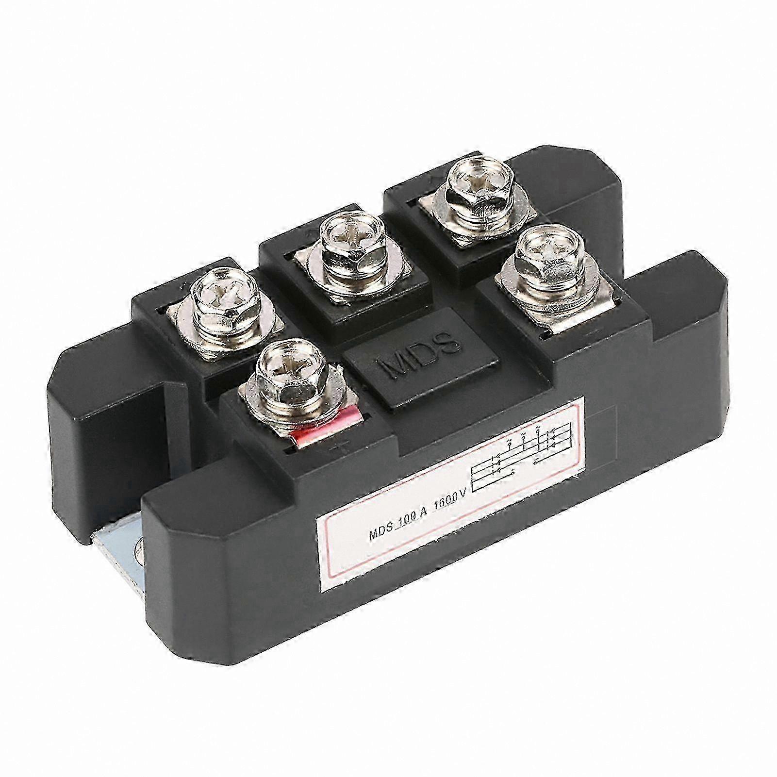 Black 100A Three Phase Diode Bridge Rectifier, High Power 1600V