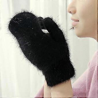 Winter Dicke Flauschige Weiche Fäustlinge Outdoor Warme Handschuhe