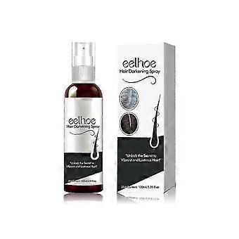 EELHOE Hair Darkening Spray, Natural Black Hair Cover Weißes Haar Glatt Glänzend Feuchtigkeitsspendend Dichtes Hai