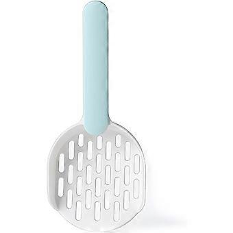 Cat Litter Scoop, Durable ABS Plastic Pet Litter Shovel with Long Handle and Hidden Hook, 10.2x4.3x1.7 Inches