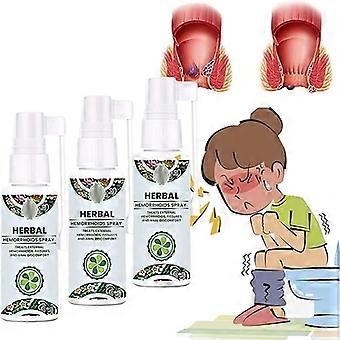 3 STÜCKE Pflanzliche Hämorrhoiden Spray Hämorrhoiden Spray Natürliche Kräuter Hämorrhoiden SpraySpezifische oder Körperbehandlung 3 STÜCKE