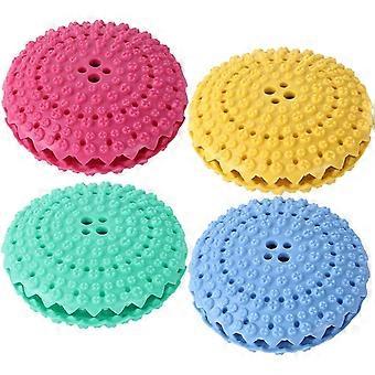 Dog Slow Feeder Toy: Rubber Interactive Dog Food Dispensing Toy Pet Teething Toy Teeth Biteproof Chewing Playing Toy - -
