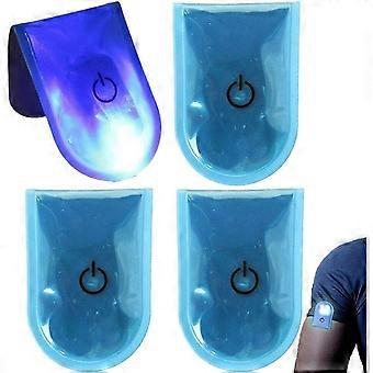 4pcs Nachtlauf Reflektor Magnetischer Clip On Stroboskop Outdoor Sport LED Sicherheitslicht Warnung Radfahren Walking Reflektor