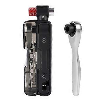 Set di strumenti multifunzionali con chiave a cricchetto, strumento portatile per bicicletta da strada, leva per pneumatici per bicicletta in nylon ultraleggero, strumenti per bici
