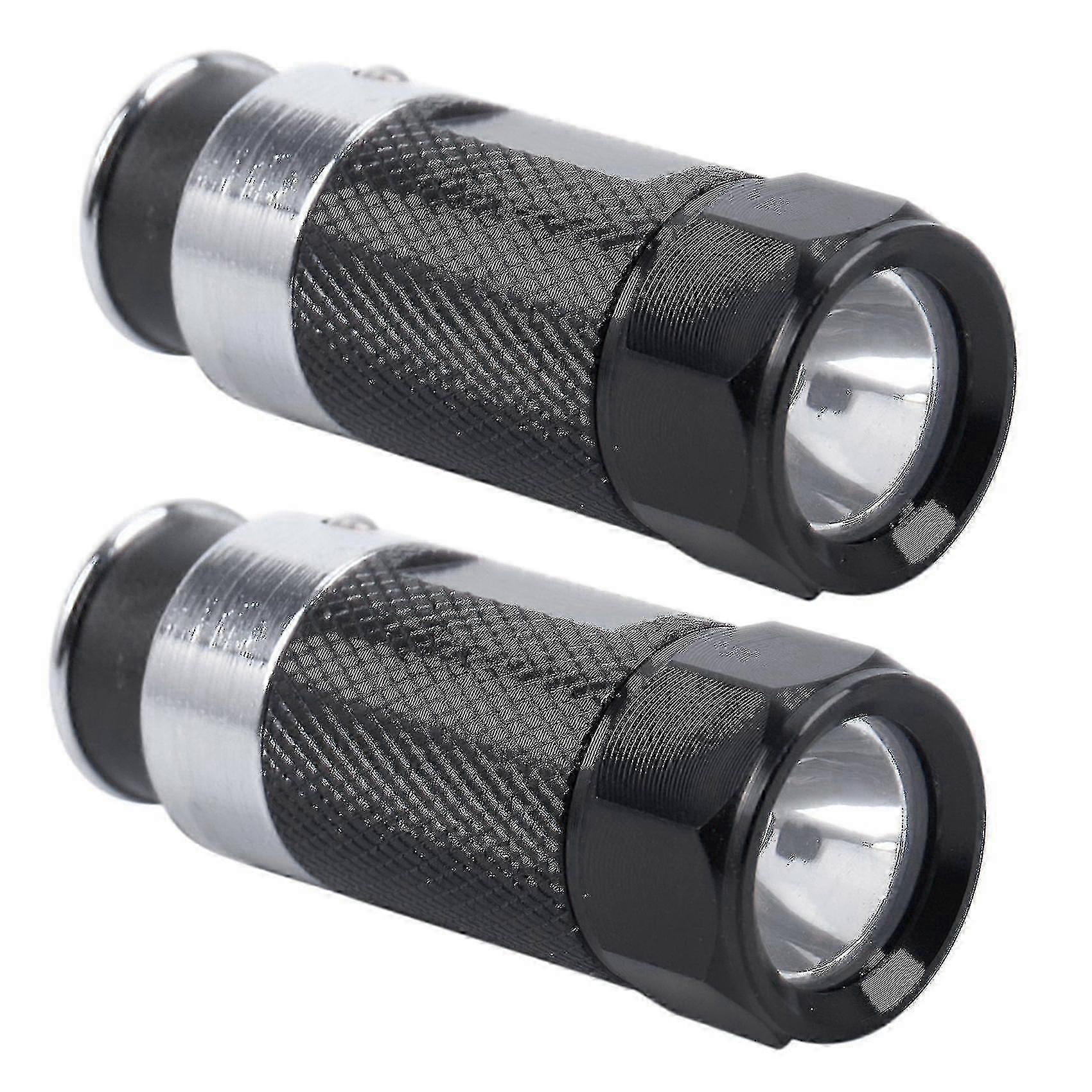 2pcs Mini Led flashlight Car Cigarette Lighter Rechargeable
