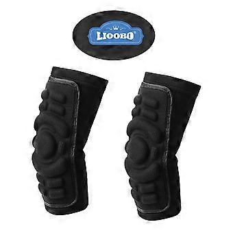 Huludou Elbow Pads Support Band for Sports 2Pcs Black Outdoor Cycling Guard