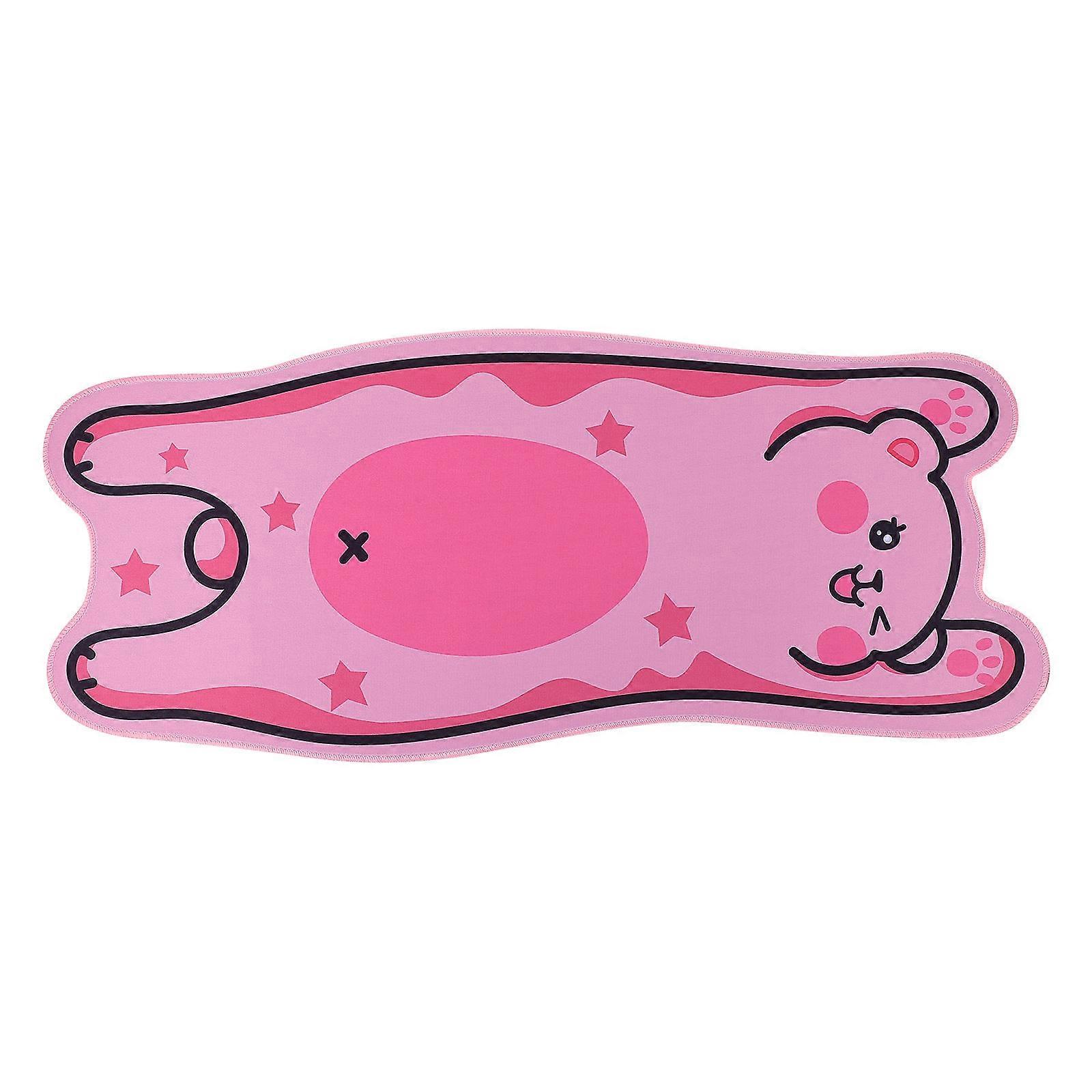 Pink Bear Design Large Mouse Pad for Smooth Mouse Glide 1Pcs