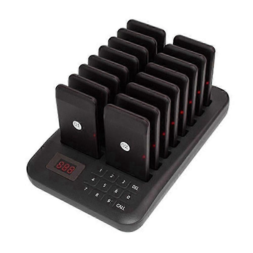 Restaurant Pager Calling System Wireless 4 Pcs EU Plug DECT