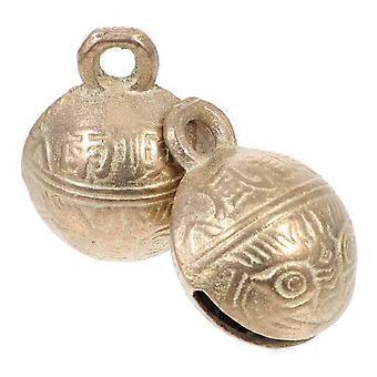 Dog Bells Copper for Decoration 2Pcs Portable Pet Bells with Clear Tone