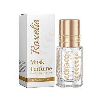 Roxelis Musk Perfume, Natural Fresh Lasting Fragrance Light Elegant Floral Charm Light Fragrance Daily Ball Bearing Perfume