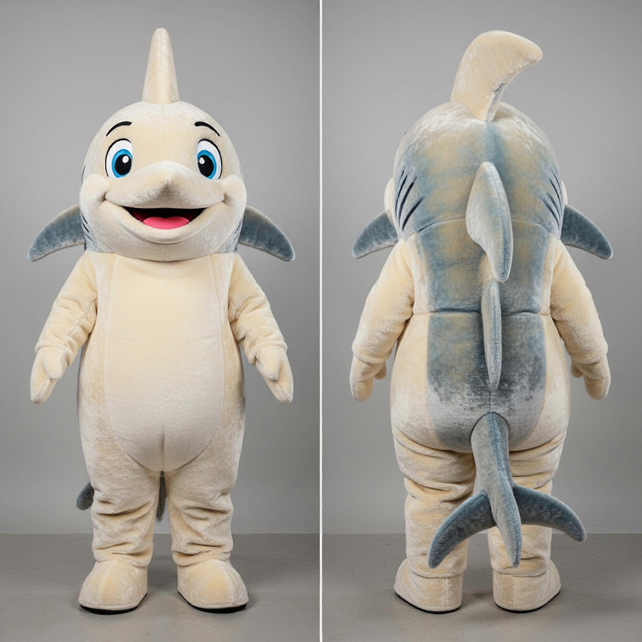 MASTICOT Creamy Sleek Swordfish Mascot