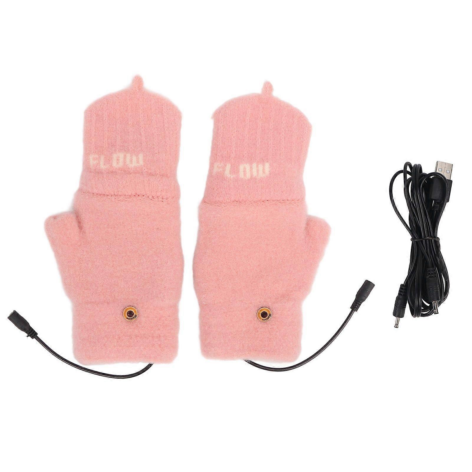 USB Heated Gloves Double-Sided Warmth Flexible Typing Outdoor Use