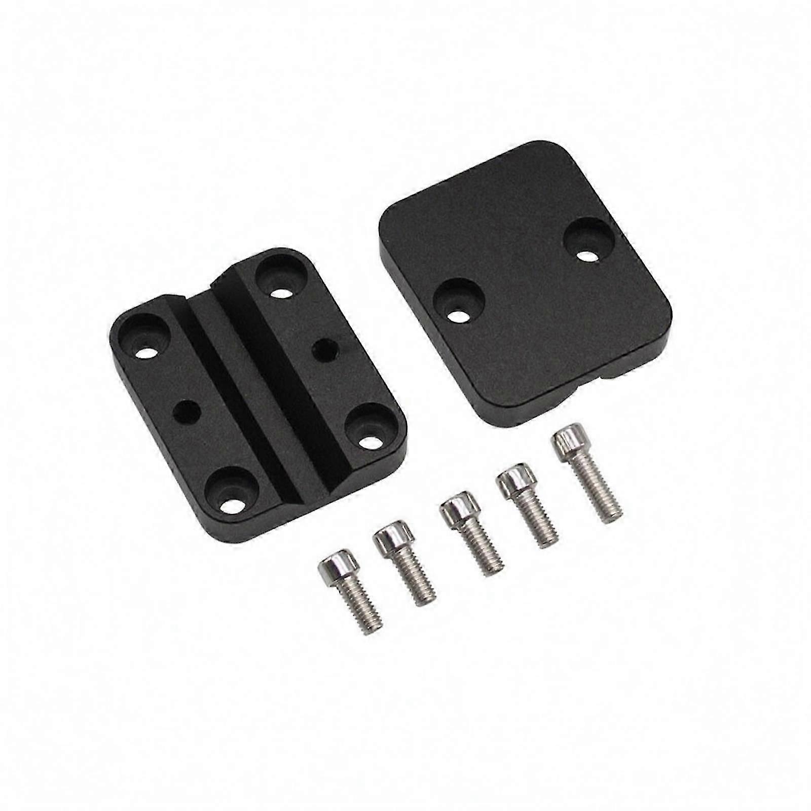 Motorcycle Bracket Mounting Plates Matte Black Bracket Through Holes