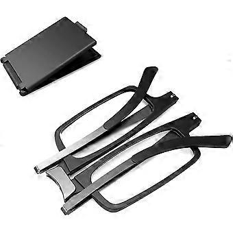 light And Thin Foldable Reading Glasses Folding readers For Men Women Compact PoRtable Rectangle Eyewear Case