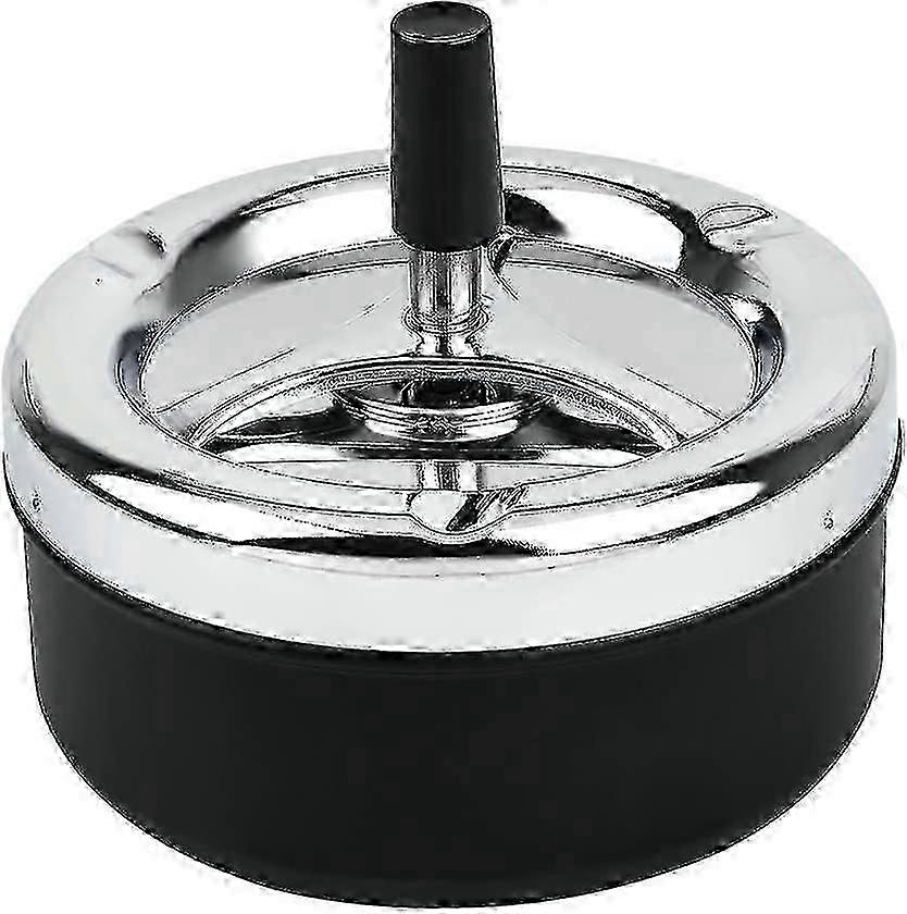 Metal Push Down Rotating Ashtray