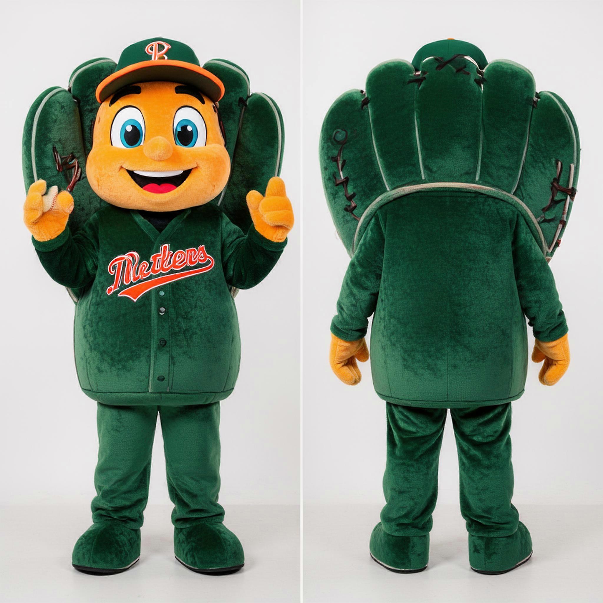 MASTICOT Forest Green Rounded Baseball Glove Mascot