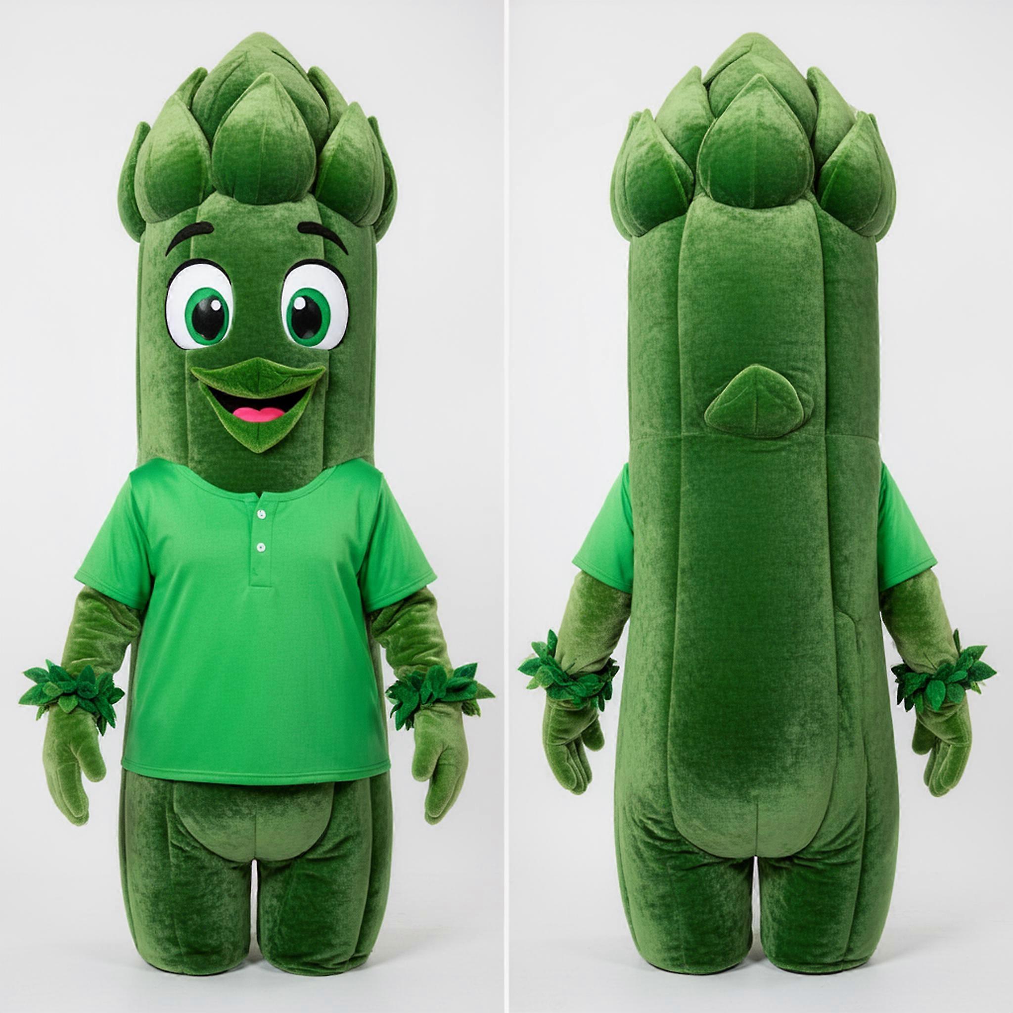 MASTICOT Emerald Green Leafy Asparagus Mascot